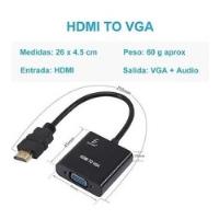 Cable Adaptador Convertidor Hdmi - Vga Cable Pc Laptop, usado segunda mano   México 
