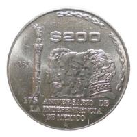 México 200 Pesos 1985 Aniv. De Independencia  2on#2 segunda mano   México 