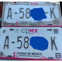 Placas Taxi Cdmx Serie A Sin Adeudos Documentación En Regla , usado segunda mano  Benito Juárez