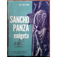 Sancho Panza Exégeta - Luis Lara Pardo segunda mano   México 