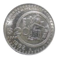 México 20 Pesos 1982 Cultura Maya  2on#2 segunda mano   México 