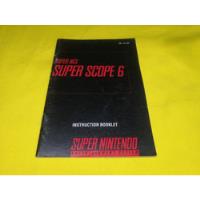 Manual *original* Super Scope 6 Snes Super Nintendo, usado segunda mano   México 
