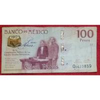 Billete 100 Pesos, Aniversario De La Constitucion Política, usado segunda mano  Zapopan