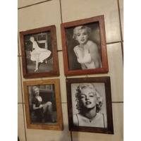 Set Cuadros Decorativos Vintage De Madera Marilyn Monroe segunda mano   México 