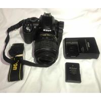 Camara Nikon D3100 Negra Con Lente 18-55 Cargador Y Pila segunda mano  Miguel Hidalgo