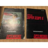 2 Manuales Súper Scope Snes Súper Nintendo, usado segunda mano   México 