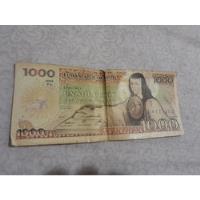Billete De 1000 Pesos Sor Juana Serie Yl 19 Julio 1985  segunda mano   México 