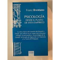 Psicología Desde El Punto De Vista Empírico - Franz Brentano segunda mano   México 