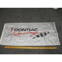 Pontiac Racing Flag Banner Used Red Black On White 59  B Ddv segunda mano   México 