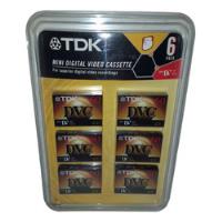 Usado, Lote De 6 Mini Digital Video Cassette Tdk 6 Pack Mini Dv segunda mano   México 