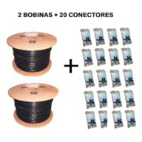 Paq. 2 Bobinas De Fibra Óptica Monomodo 500m + 20 Conectores segunda mano   México 