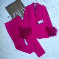 Blazer Rosa Plumas Con Pantalón Zara, usado segunda mano   México 