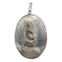 Dije Medalla Virgen Guadalupe  Plata Pura Ley 925, usado segunda mano   México 