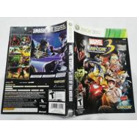 Marvel Vs Capcom 3 Xbox 360  **portada Y Manual , usado segunda mano   México 