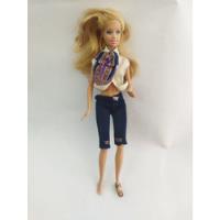 Barbie 2005 Conjunto Moño Blusa Blanca Pose Mano Pesquero segunda mano   México 