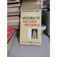 Usado, Breve Historia De La China Moderna David Nelson Rowe Rp56 segunda mano   México 