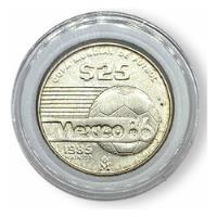 Moneda De Plata 25 Pesos Mundial 86 Ley 720 Encapsulada, usado segunda mano   México 