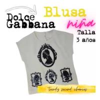 Blusa Niña Dolce Gabbana Blanco Negro.  La Segunda Bazar segunda mano   México 