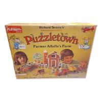Playskool Richard Scarrys Puzzletown Set C Farm Granja 1976, usado segunda mano   México 