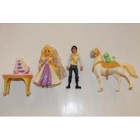 2011 Lote Rapunzel Flynn Pascal Maximus Enredados Mattel segunda mano   México 
