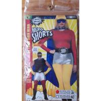 Disfraz Shorts Plateados Unisex Super Heroe Talla Mediana , usado segunda mano   México 