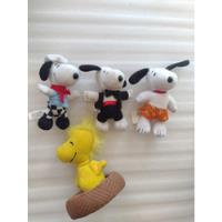 4 Mini Peluches Snoopy Peanuts- Promos Mcdonalds 2000 segunda mano   México 