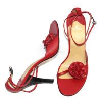 Zapatillas De Vestir Andrea, Color Rojo Con Flor, usado segunda mano   México 