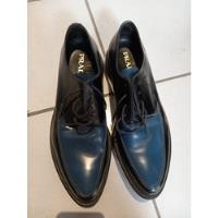 Zapatos Praada 2ee 169 10/30cm Negro Y Vivo Azul Italy  segunda mano   México 
