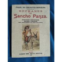 Libro Refranes De Sancho Panza, Miguel De Cervantes Saavedra segunda mano   México 
