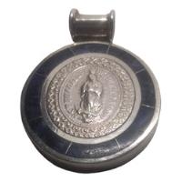 Medalla Virgen Guadalupe Plata Ley 950 Con Incrustaciones segunda mano   México 