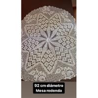 Mantel Crochet Tejido A Mano Con Hilo Omega, usado segunda mano   México 