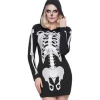 Usado, Disfraz Catrina Esqueleto Halloween Damas Grande  segunda mano   México 