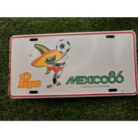 Placa De Pique Mexico 86 Memorabilia Mundial Copa Del Mundo  segunda mano   México 
