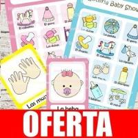 Loteria Para Baby Shower Juegos Kit Imprimible. Hermoso! segunda mano   México 