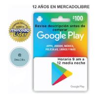 Tarjeta Google Play 100 segunda mano   México 