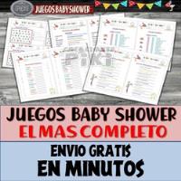 Kit Juegos Baby Shower Pdf + Loteria + Regalo + Full segunda mano   México 