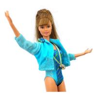 Usado, Barbie Teresa Super Gimnasta Gymnast 2001 Muñeca Doll Mattel segunda mano   México 