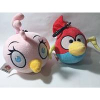 Usado, Peluches Angry Birds Estela Y Relámpago- 14 Cm Y 12 Cm segunda mano   México 