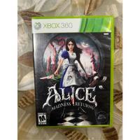 Alice Madness Return Xbox 360 One Original Fisico Alicia segunda mano  Tlalpan