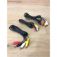 3 Cables Mini Plug 3.5mm A Rca Audio Y Video 1.5 M segunda mano   México 