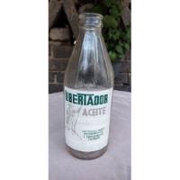 Botella Antigua Retornable Aceite Comestible Libertador  60s segunda mano   México 