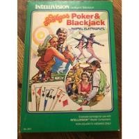 Juego Intellivision Poker & Blackjack Juego 80s Mattel Caja segunda mano   México 