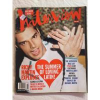 Revista Interview/ Ricky Martín Junio 1999 Usa Impecable segunda mano   México 