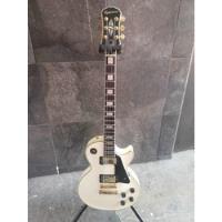 Usado, Guitarra EpiPhone Les Paul Custom Pro Alpine White segunda mano   México 