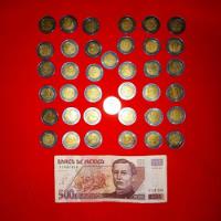 Colección Completa 5 Pesos Moneda Bicentenario Álbum + 500, usado segunda mano   México 