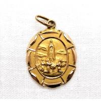 Dije Medalla Religion Virgen De Fatima En Oro Solido De 10k, usado segunda mano   México 