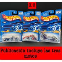 Hot Wheels Lote D 3 Motos: Fright Bike, Scorchin, Blast Lane segunda mano   México 