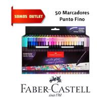 50 Marcadores Faber Castell Grip Finepen De 0.4mm Originales segunda mano   México 