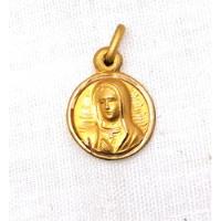 Medalla Virgen De Guadalupe Sagrado Corazon Oro Laminado 10k segunda mano   México 
