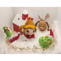 Esfera Grinch Crochet Tejida Para Navidad Arbol , usado segunda mano   México 